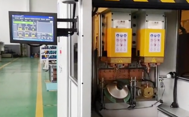 雙頭儲能焊專機應用-海菲