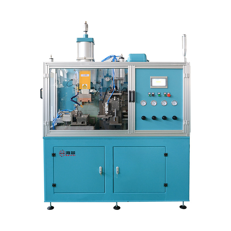 銅編織線壓方機